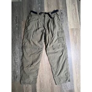Guide's Choice Cargo Pants Mens L Olive Green Convertible Hiking Zip Off
